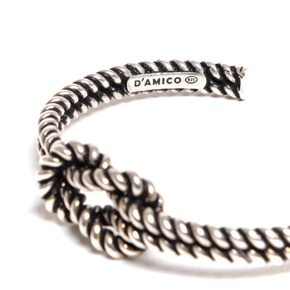 D'AMICO Bracciale Schiava Torchon Nodo Piano Offerte