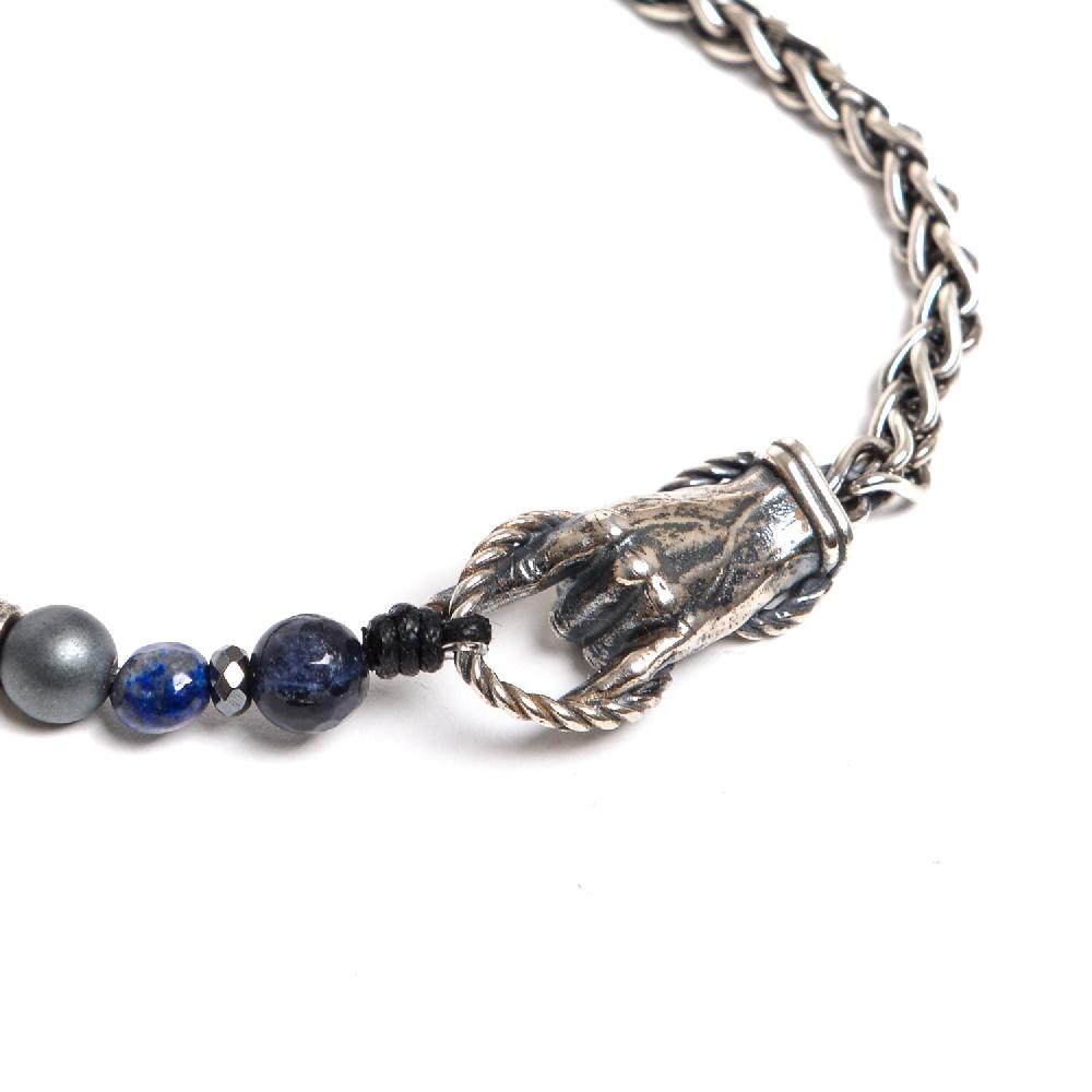 D'AMICO Bracciale Catenina Fusion Blu e "Horn" I Più Venduti
