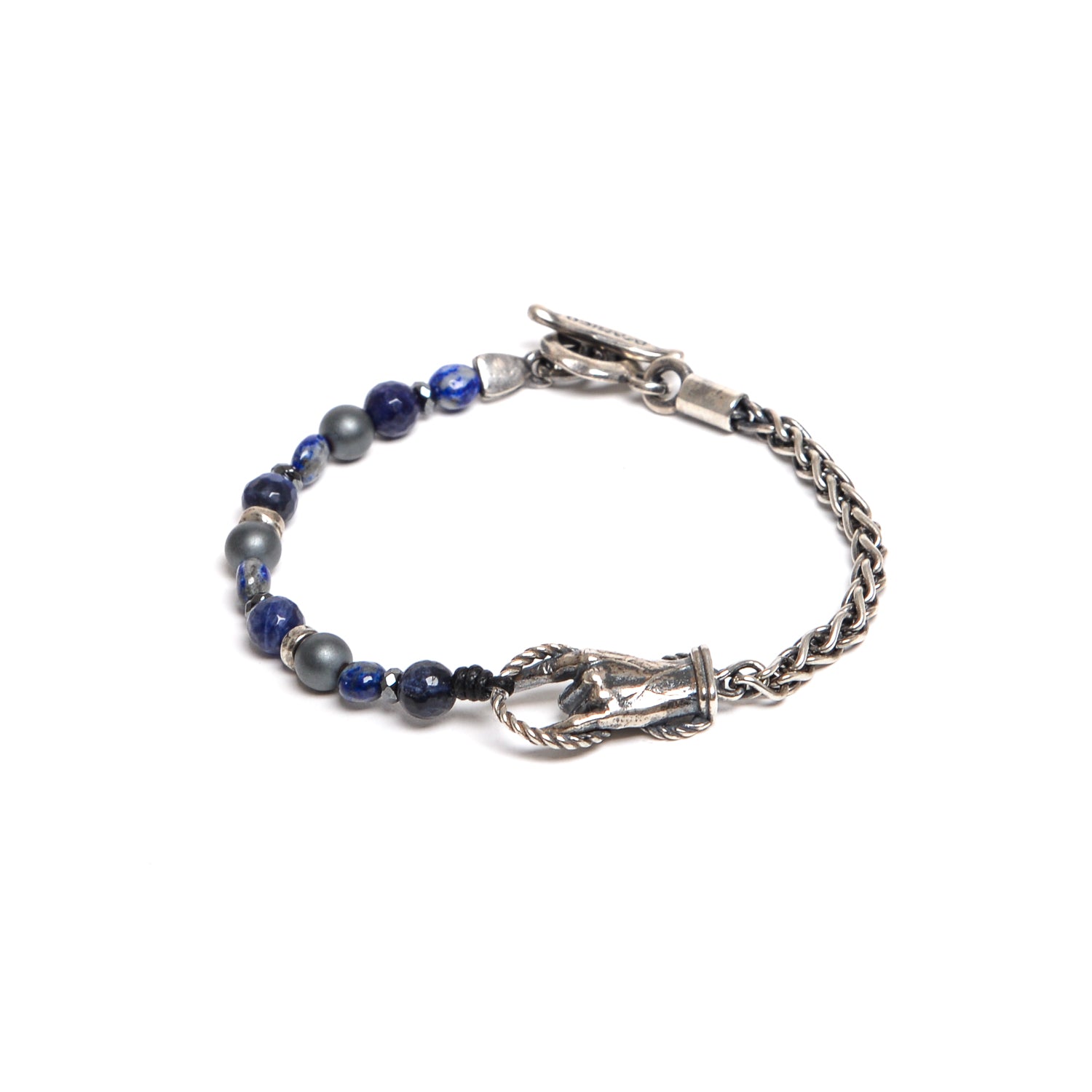 D'AMICO Bracciale Catenina Fusion Blu e "Horn" I Più Venduti