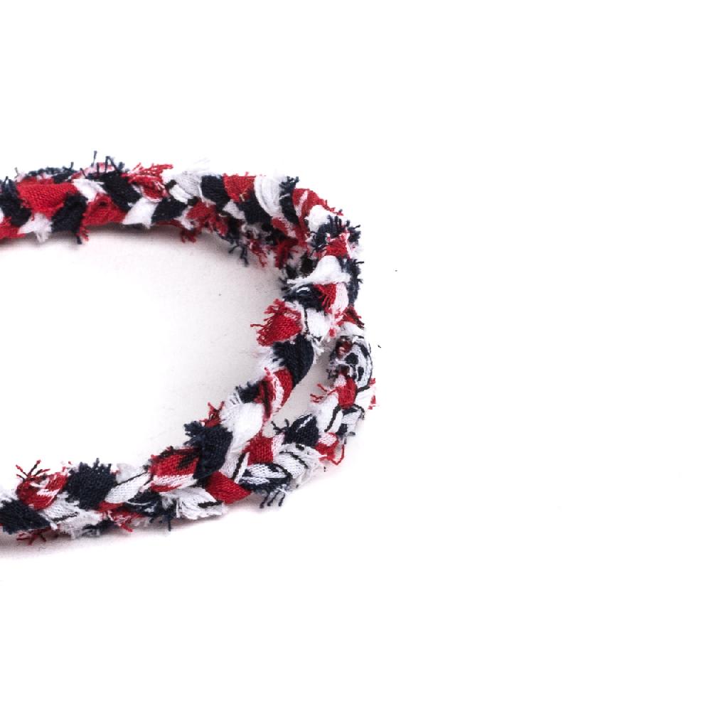 D'AMICO Bracciale Bandana Intrecciata + Piuma Presa