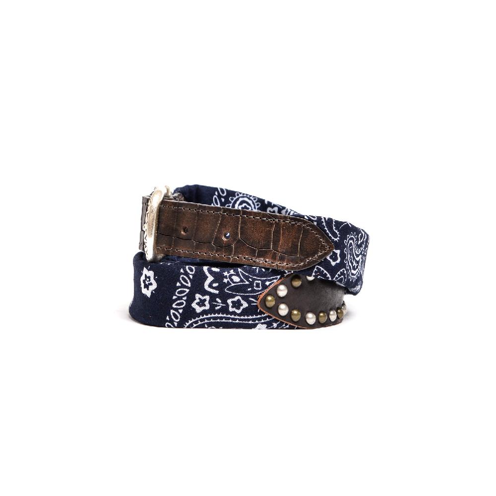 D'AMICO Cintura Bandana Blu Navy Economico