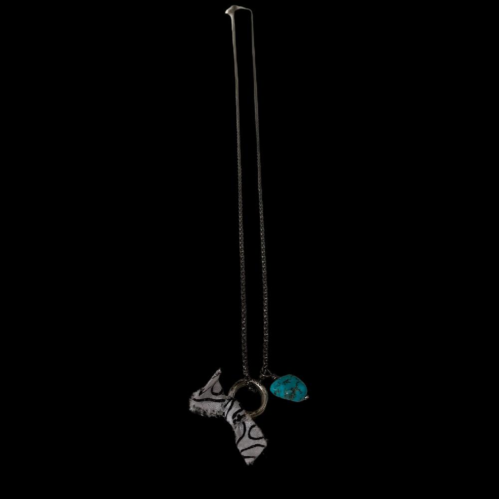 D'AMICO Collana Turchese + Anello e Bandana Arg925 Pezzi Unici