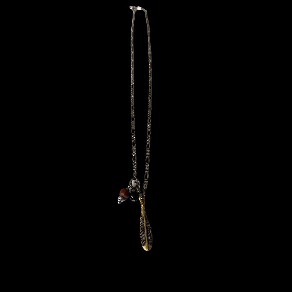 D'AMICO Collana Catenina con Piuma Arg925 Soddisfazione Garantita