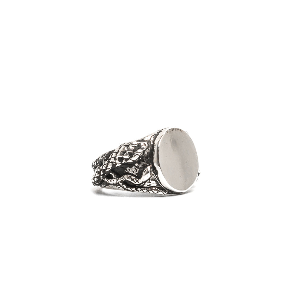 D'AMICO Anello Serpenti Intrecciati + Piastra Lucida Shopping Online