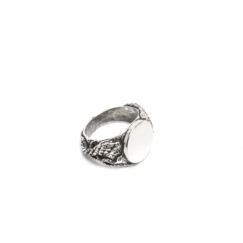 D'AMICO Anello Serpenti Intrecciati + Piastra Lucida Shopping Online