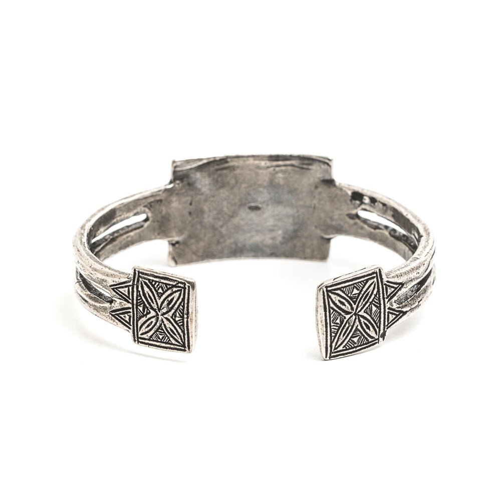 D'AMICO Bracciale Rigido Tuareg Piastra + Pallini I Più Venduti
