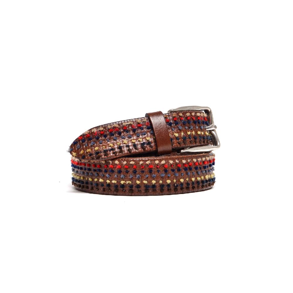 D'AMICO Cintura Rigata Ricamo Multicolor Vendita Calda