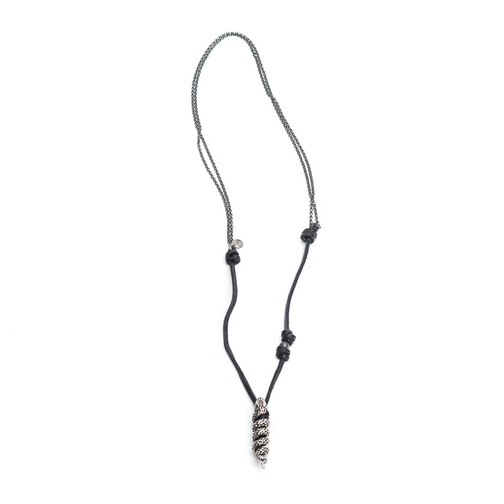 D'AMICO Collana Cuoio + Serpente Fino Al -60%