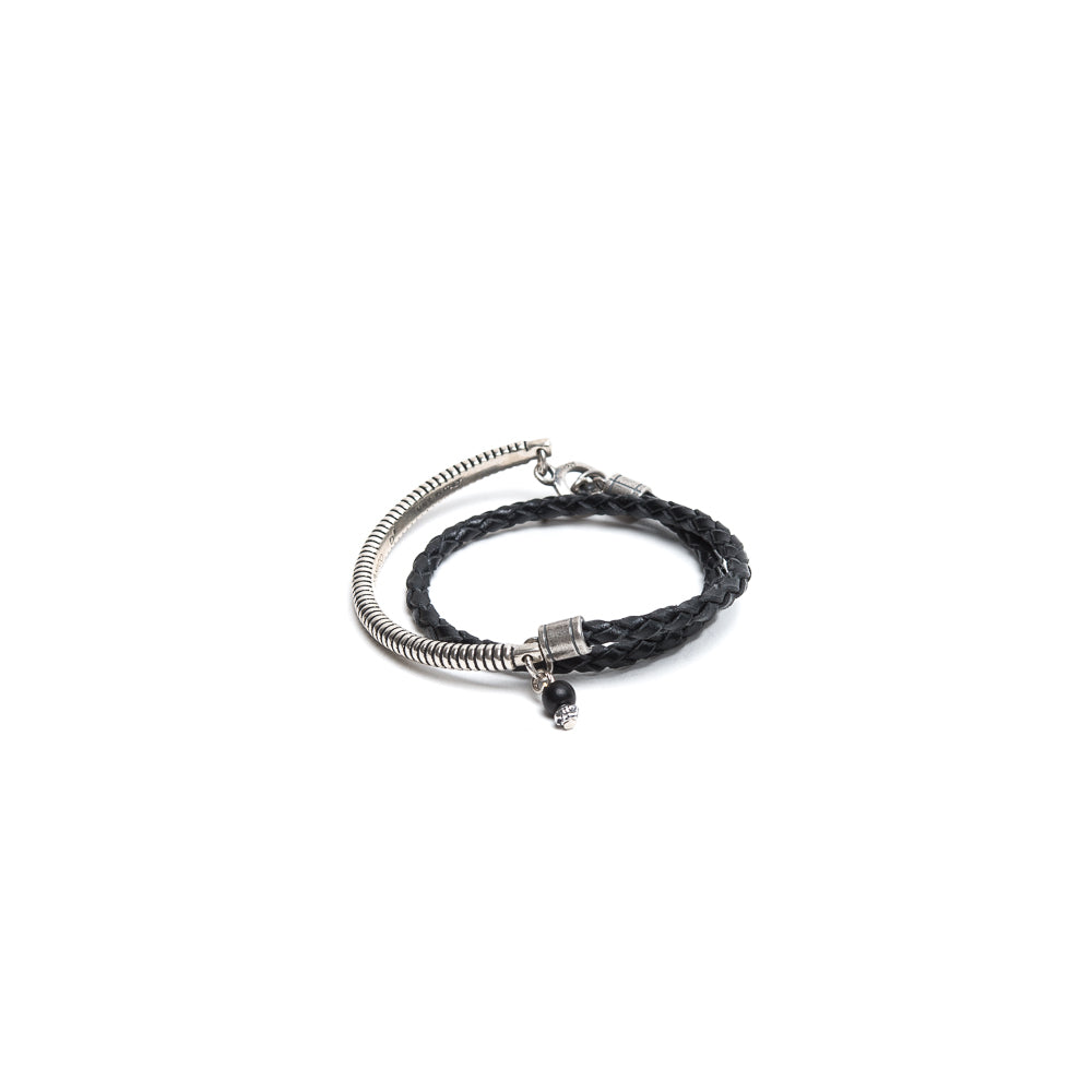 D'AMICO Bracciale Scooby Nero + Argento 925 Affare Del Giorno