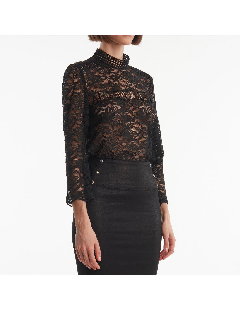 Angelo marani BLUSA IN PIZZO Sconto