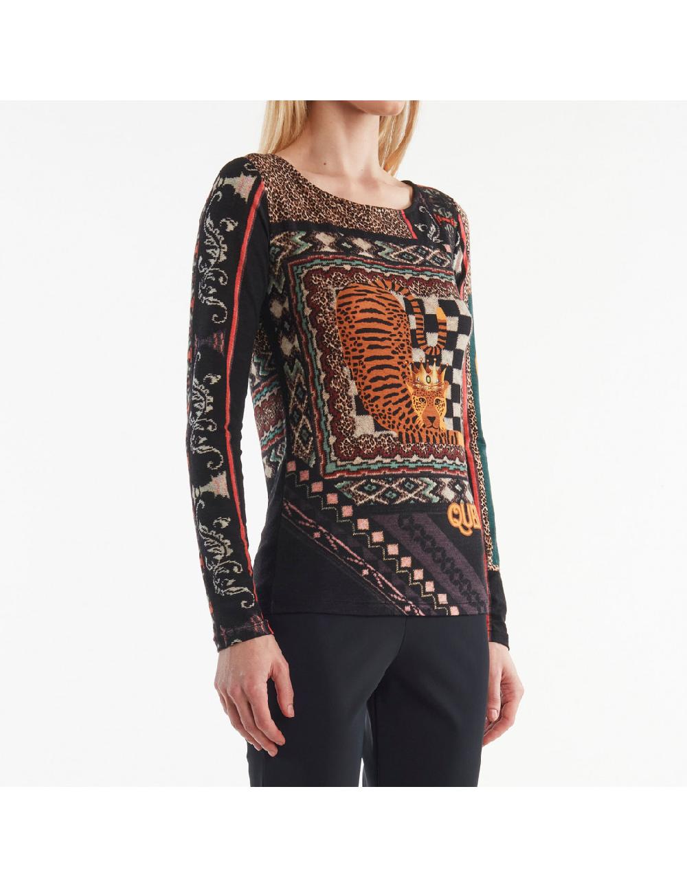 Angelo marani T-SHIRT ST QUEEN M/L Saldi Di Fabbrica