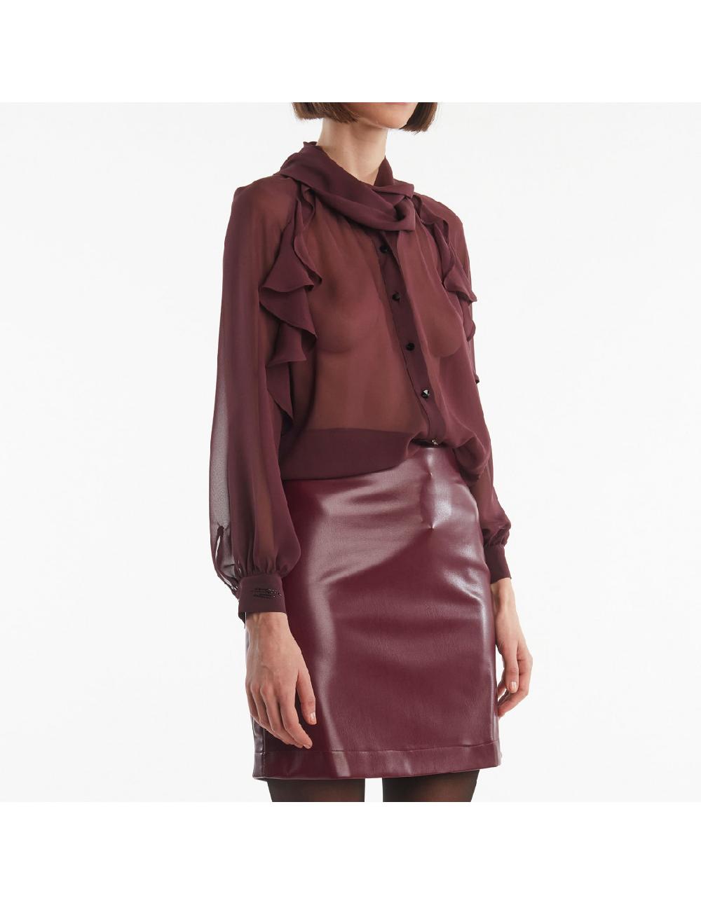 Angelo marani CAMICIA CON ROUCHES In Linea