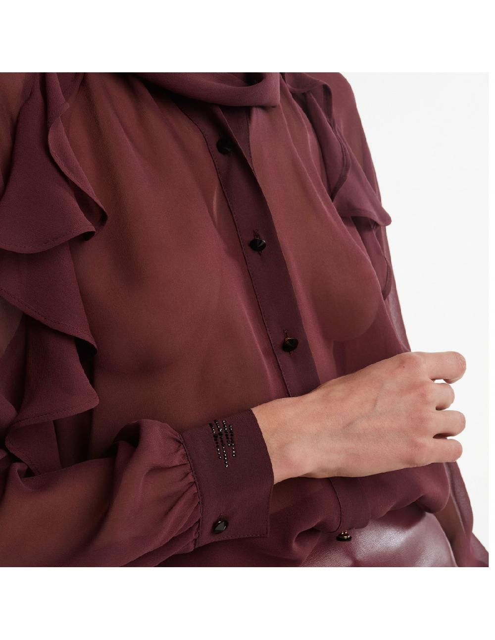 Angelo marani CAMICIA CON ROUCHES In Linea