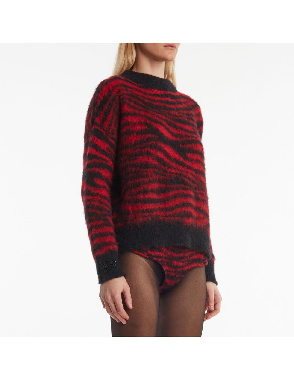 Angelo marani MAGLIA ZEBRA GARZATA IN ALPACA Offerta