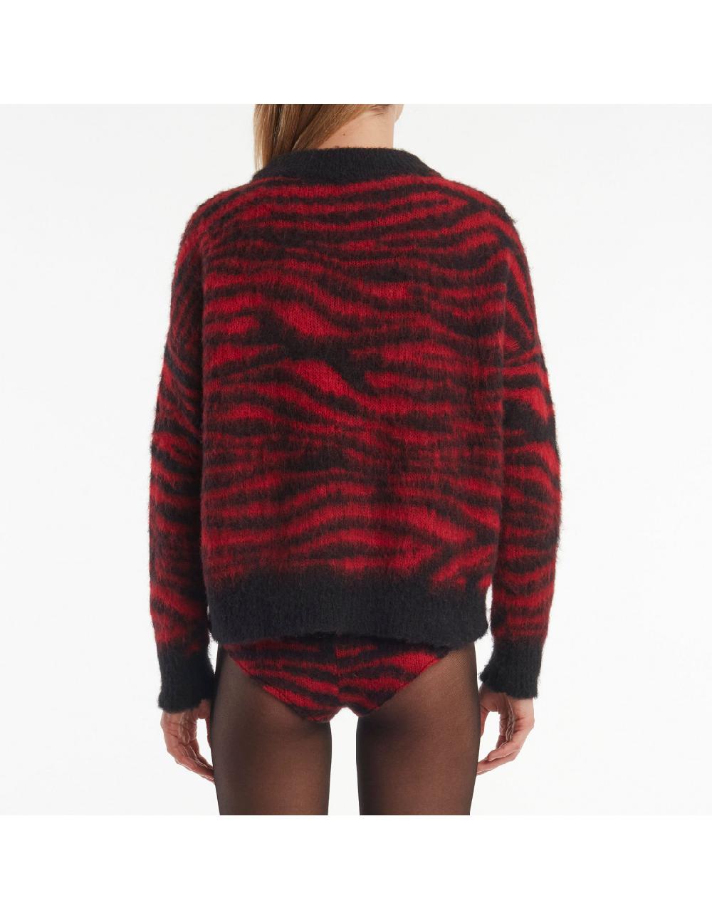 Angelo marani MAGLIA ZEBRA GARZATA IN ALPACA Offerta