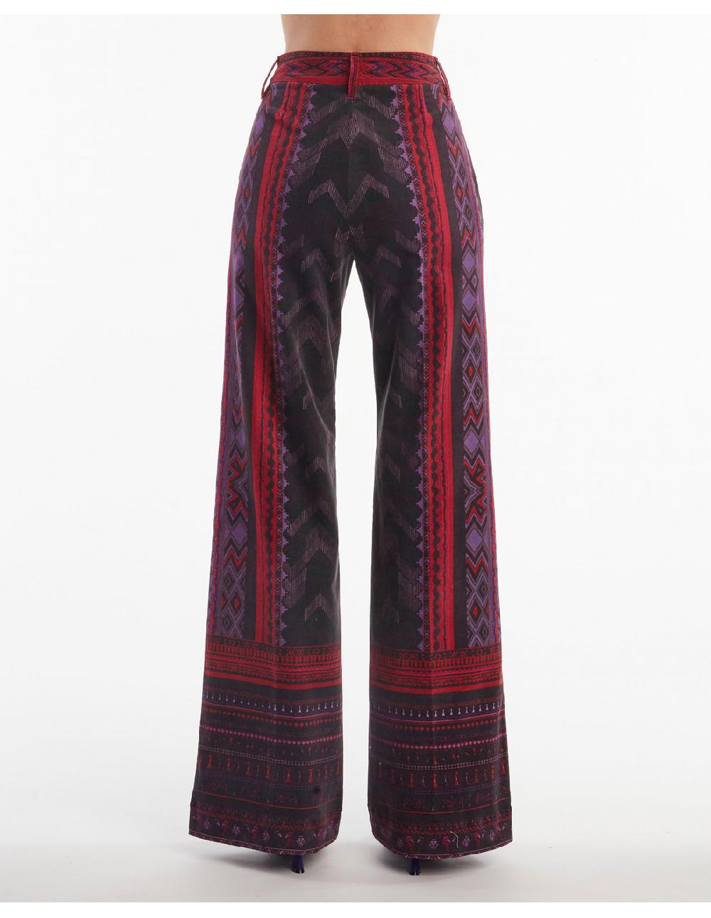 Angelo marani PANTALONE IN VELLUTOST SCACCHI Vendita
