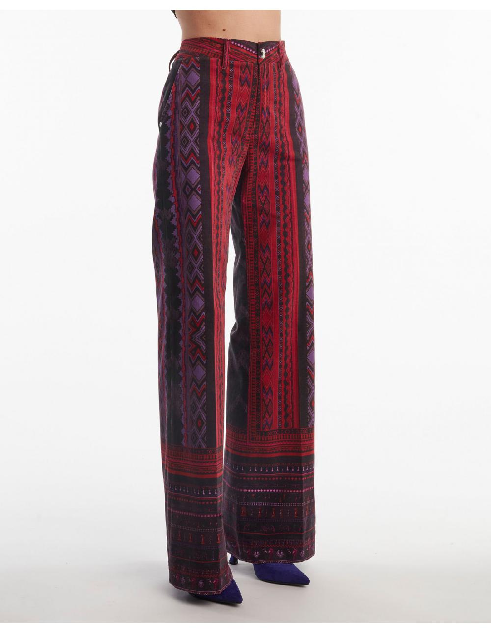 Angelo marani PANTALONE IN VELLUTOST SCACCHI Vendita