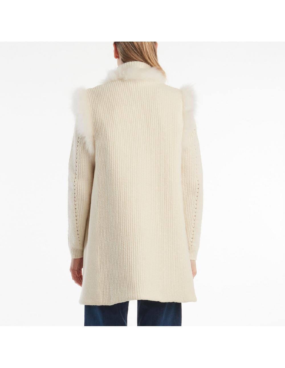 Angelo marani GILET C/BORDI IN PELLICCIA Spedizione Gratuita